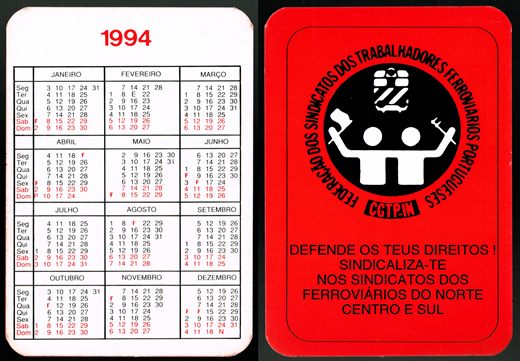 Federacao dos Sindicatos dos Trabalhadores Ferroviarios Portugueses CGTP.IN-1994