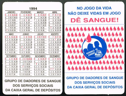 Grupo de Dadores de Sangue dos Servicos Sociais da Caixa Geral de Depositos-1994