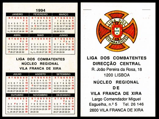 Liga dos Combatentes Nucleo Regional de Vila Franca de Xira 1994