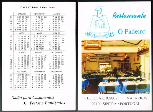 O Padeiro Restaurante-1994