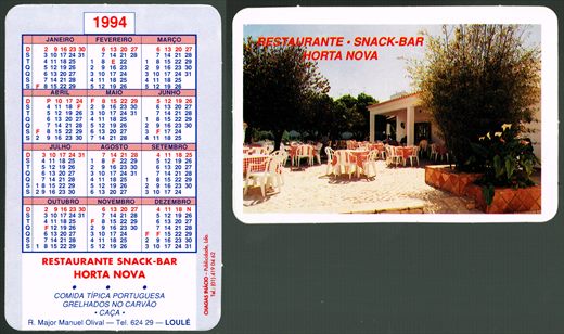 Restaurante Snack-Bar Horta Nova-1994