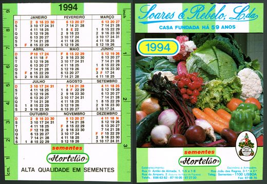 Sementes Hortelao - Soares e Rebelo-1994