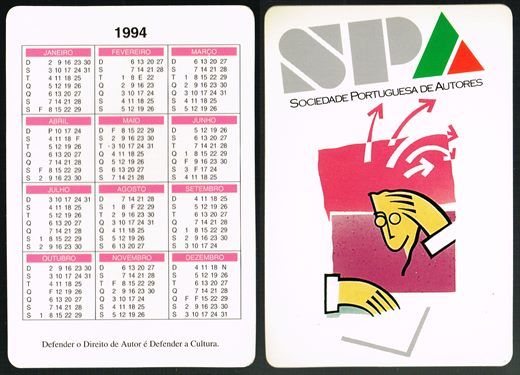SPA Sociedade Portuguesa de Autores-1994