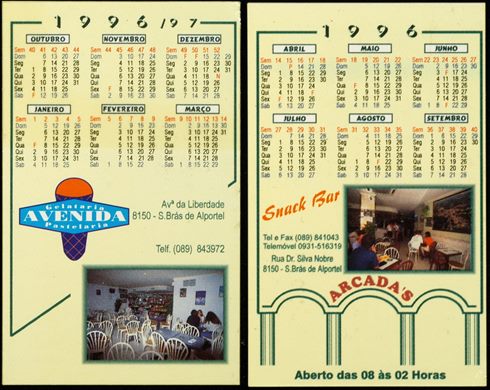 Gelataria Avenida - Snack Bar Arcadas-1996