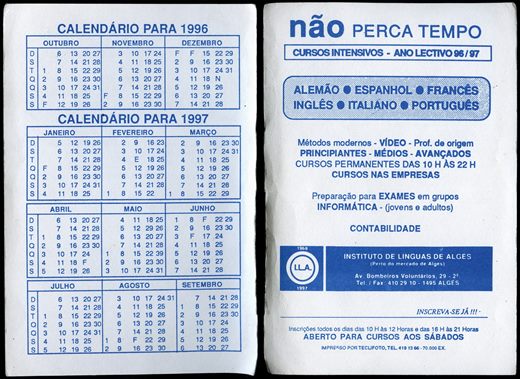 Instituto de Linguas Alges-1996-1997