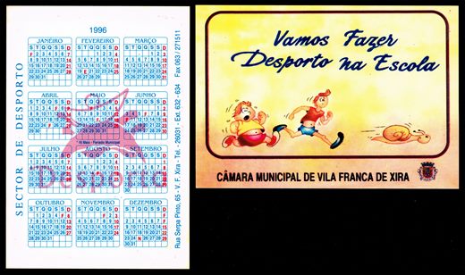 Camara Municipal de Vila Franca de Xira - Sector de desporto 1996