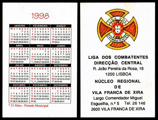 Liga dos Combatentes Nucleo Regional de Vila Franca de Xira 1998