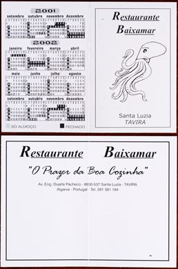 Restaurante Baixamar 2001-2002