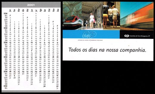 CP Caminhos de Ferro Portugueses 2001