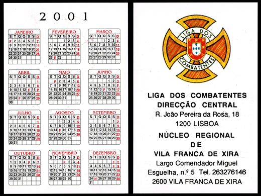 Liga dos Combatentes Nucleo Regional de Vila Franca de Xira 2001