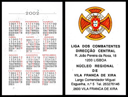 Liga dos Combatentes Nucleo Regional de Vila Franca de Xira 2002