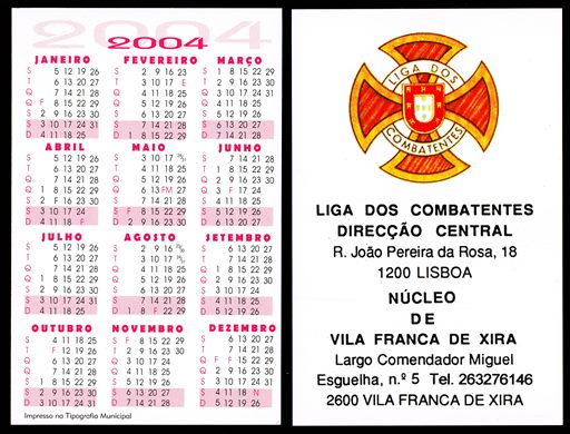 Liga dos Combatentes Nucleo de Vila Franca de Xira 2004