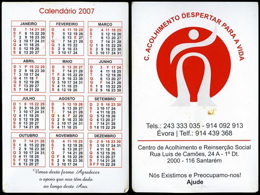 Centro de Acolhimento Despertar para a Vida 2007