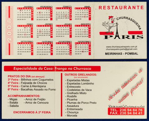 Restaurante-Churrasqueira Paris 2008