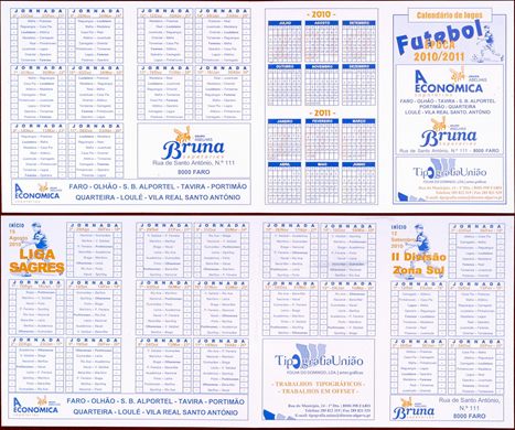 Calendario de Jogos - Multi Pub. 2010-2011