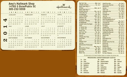 Amys Hallmark Shop 2014
