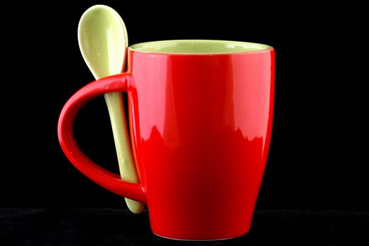 Caneca com colher