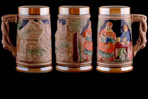 Caneca - Humano - Relevo-figuras humanas