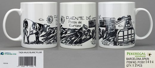 Fuente De - Picos de Europa - Macizo Central - Taza Mug Blanc Plum FD0146