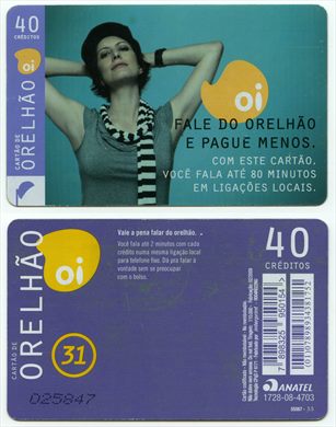 Oi - Cartao de Orelhao 40 creditos 2009-02