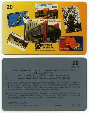 Sistema Telebras - Serie Colecionadores 20 unidades 1996-10