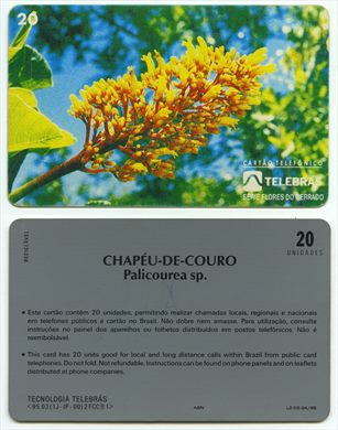 Telebras - Serie Flores do Cerrado 20 unidades 1995-04 1