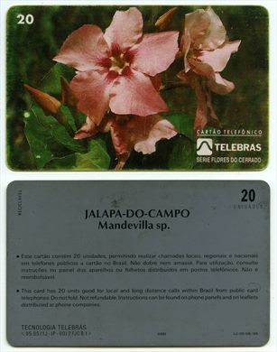 Telebras - Serie Flores do Cerrado 20 unidades 1995-06
