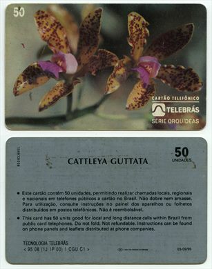 Telebras - Serie Orquideas 50 unidades 1995-09