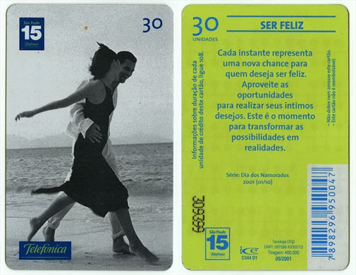 Telefonica Serie Dia dos Namorados 2001 01-10 30 unidades 2001-05