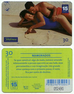 Telefonica Serie Dia dos Namorados 2001 03-10 30 unidades 2001-05