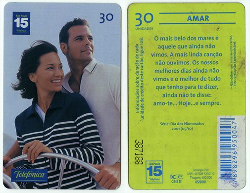 Telefonica Serie Dia dos Namorados 2001 05-10 30 unidades 2001-05