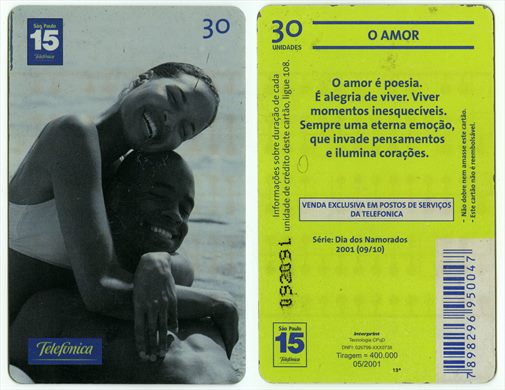 Telefonica Serie Dia dos Namorados 2001 09-10 30 unidades 2001-05