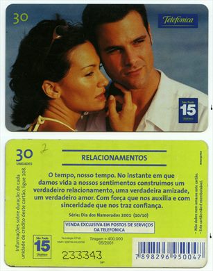 Telefonica Serie Dia dos Namorados 2001 10-10 30 unidades 2001-05