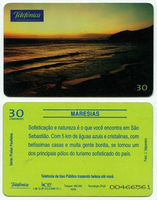 Telefonica Serie Praias Paulistas 30 unidades 1999-12