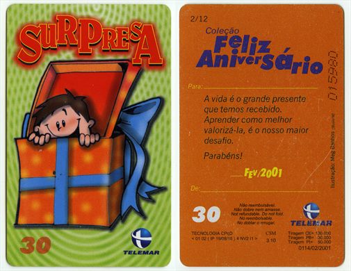 Telemar Colecao Feliz Aniversario 2-12 30 2001-02