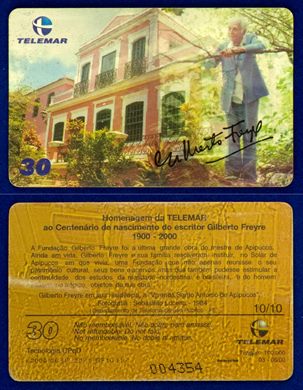 Telemar Serie Homenagem Centenario de nascimento de escritor Gilberto Freyre 10-10