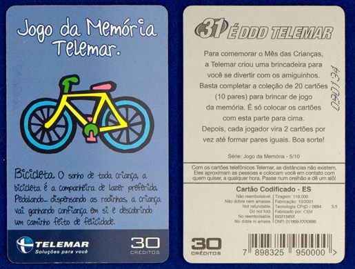 Telemar Serie Jogo da Memoria 5-10