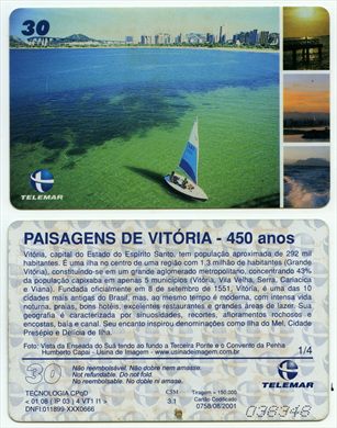 Telemar Serie Paisagens de Vitoria, 450 anos 1-4 30 2001-08