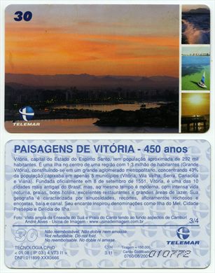 Telemar Serie Paisagens de Vitoria, 450 anos 3-4 30 2001-08