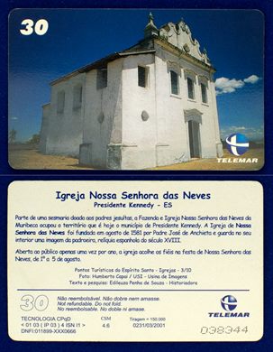 Telemar Serie Pontos Turisticos do Espiritu Santo Igrejas 3-10