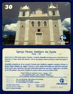 Telemar Serie Pontos Turisticos do Espiritu Santo Igrejas 7-10