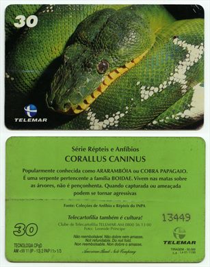 Telemar Serie Repteis e Anfibios 1-3 30 1999-11