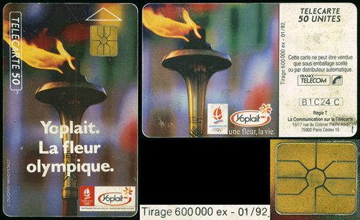France Telecom - Telecarte 50 (Albertville 92 - Yoplait)