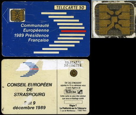 France Telecom - Telecarte 50 (Conseil Eurppeen de Strasbourg 1989)