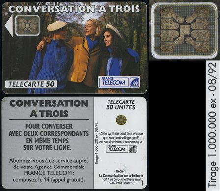 France Telecom - Telecarte 50 (Conversation a trois)