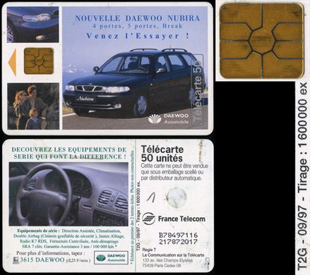 France Telecom - Telecarte 50 (Daewoo Nubira)