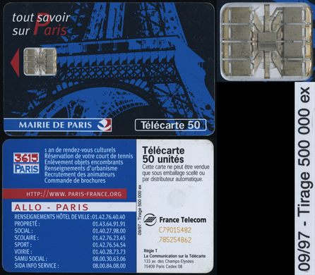 France Telecom - Telecarte 50 (Mairie de Paris)