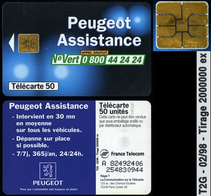 France Telecom - Telecarte 50 (Peugeot)