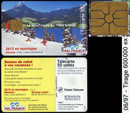 France Telecom - Telecarte 50 (ski France)