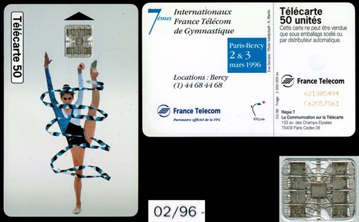 France Telecom - 7emes Internationaux France Telecom de Gymnastique - Telecarte 50 1996-02